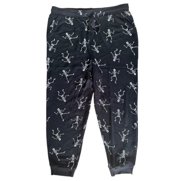Jane & Delancey Women's Dancing Skeletons Pullover & Jogger Set Size XL Black - Picture 7 of 14